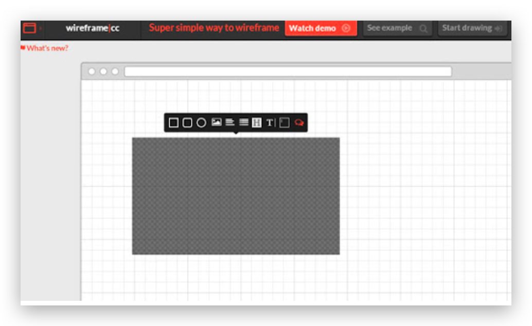 Wireframe.cc cho ph&eacute;p c&aacute;c designer tạo nhanh c&aacute;c wireframe
